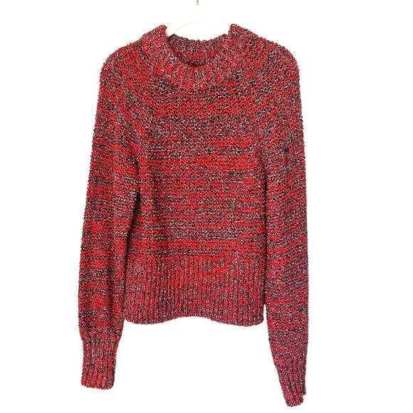 Current/Elliott The Moonshine Sweater Red/Black Speckled Size Small - Picture 1 of 8